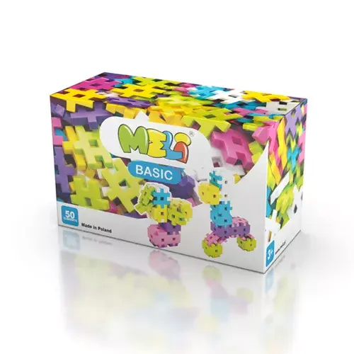 Bloques Meli basic pastel 50 piezas