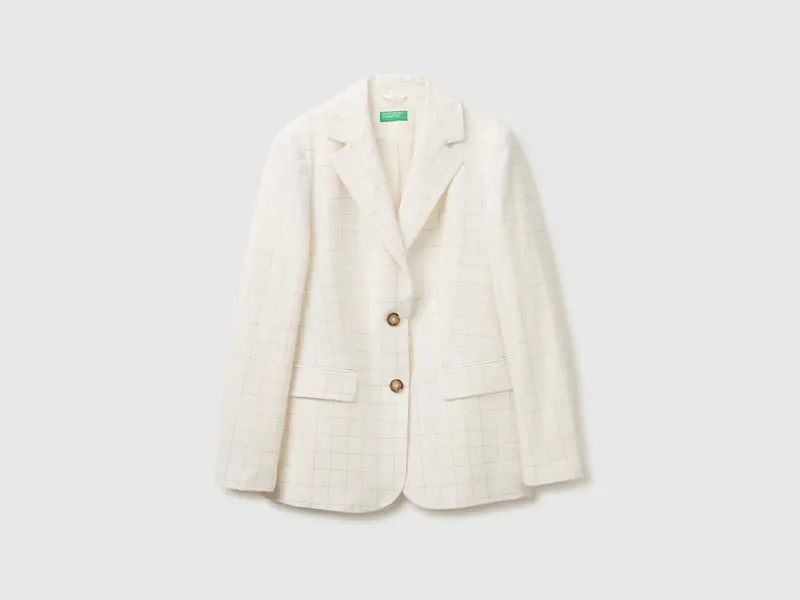 Checked blazer