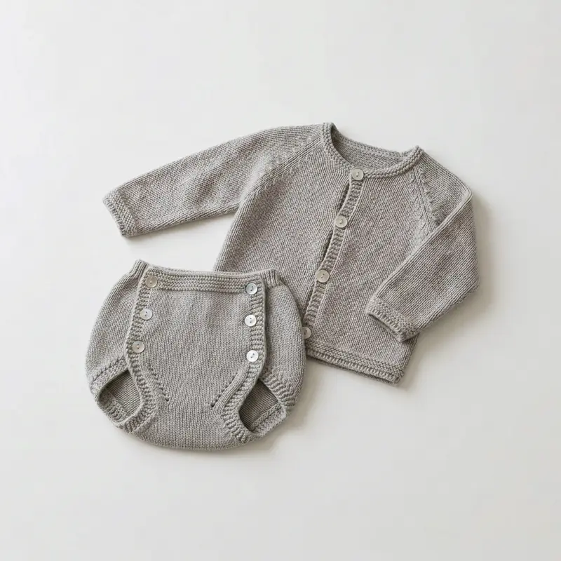 Conjunto perlé beige