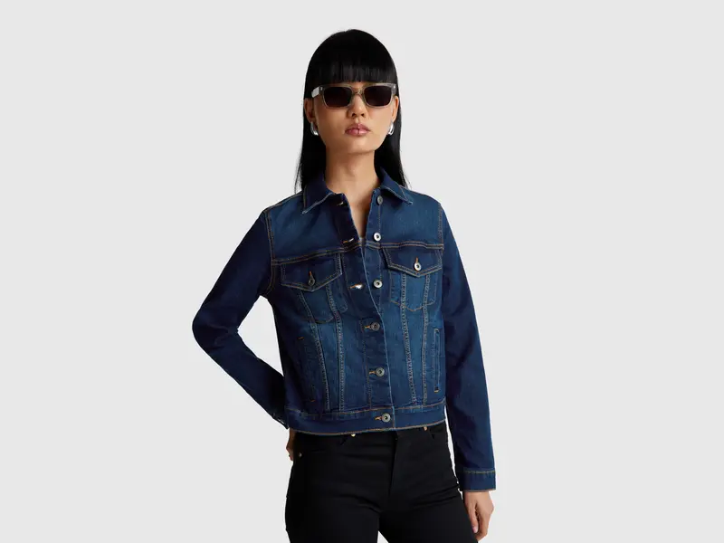 Denim rider jacket