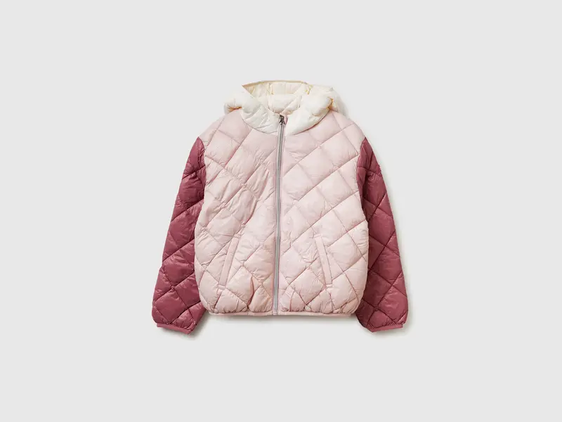 Diamond quilted padded jacket