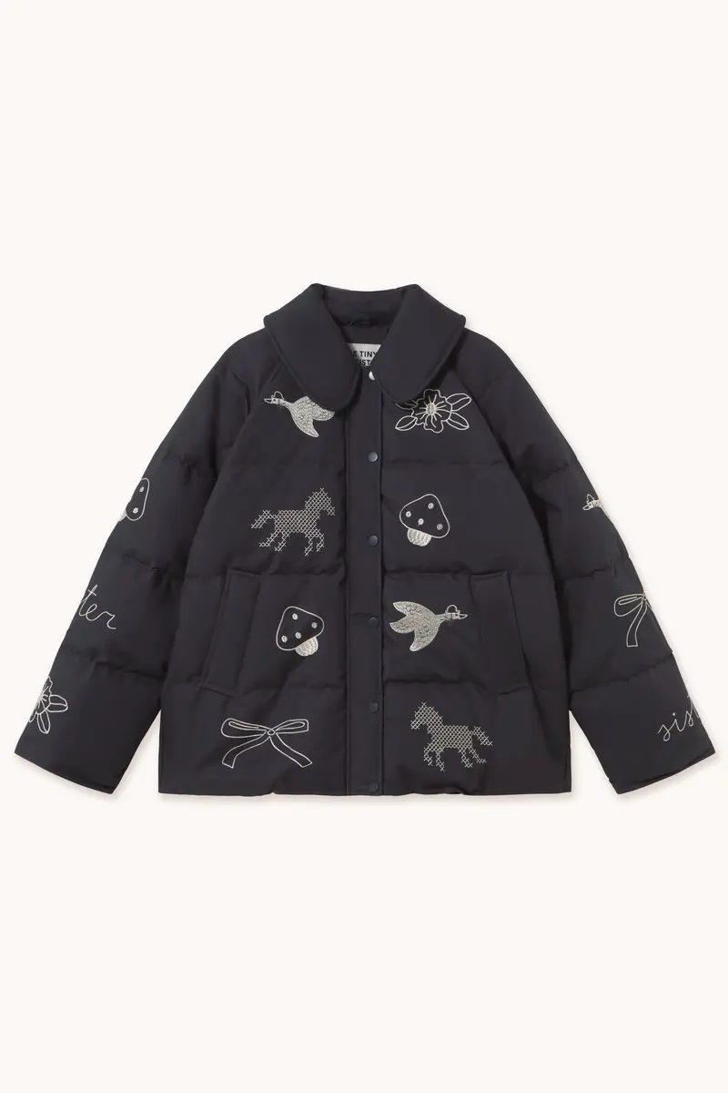 EMBROIDERED DOWN JACKET