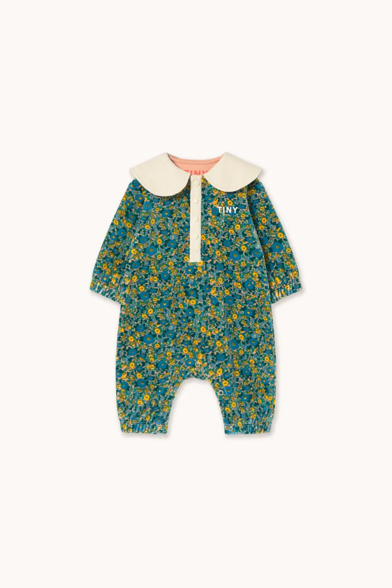 FLOWER PATTERN ONE-PIECE