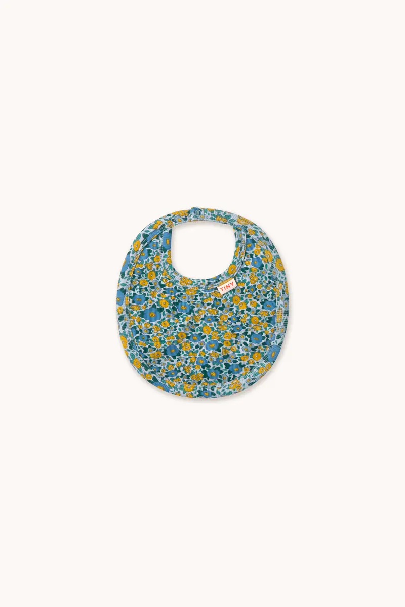 FLOWER PATTERN RIB BIB