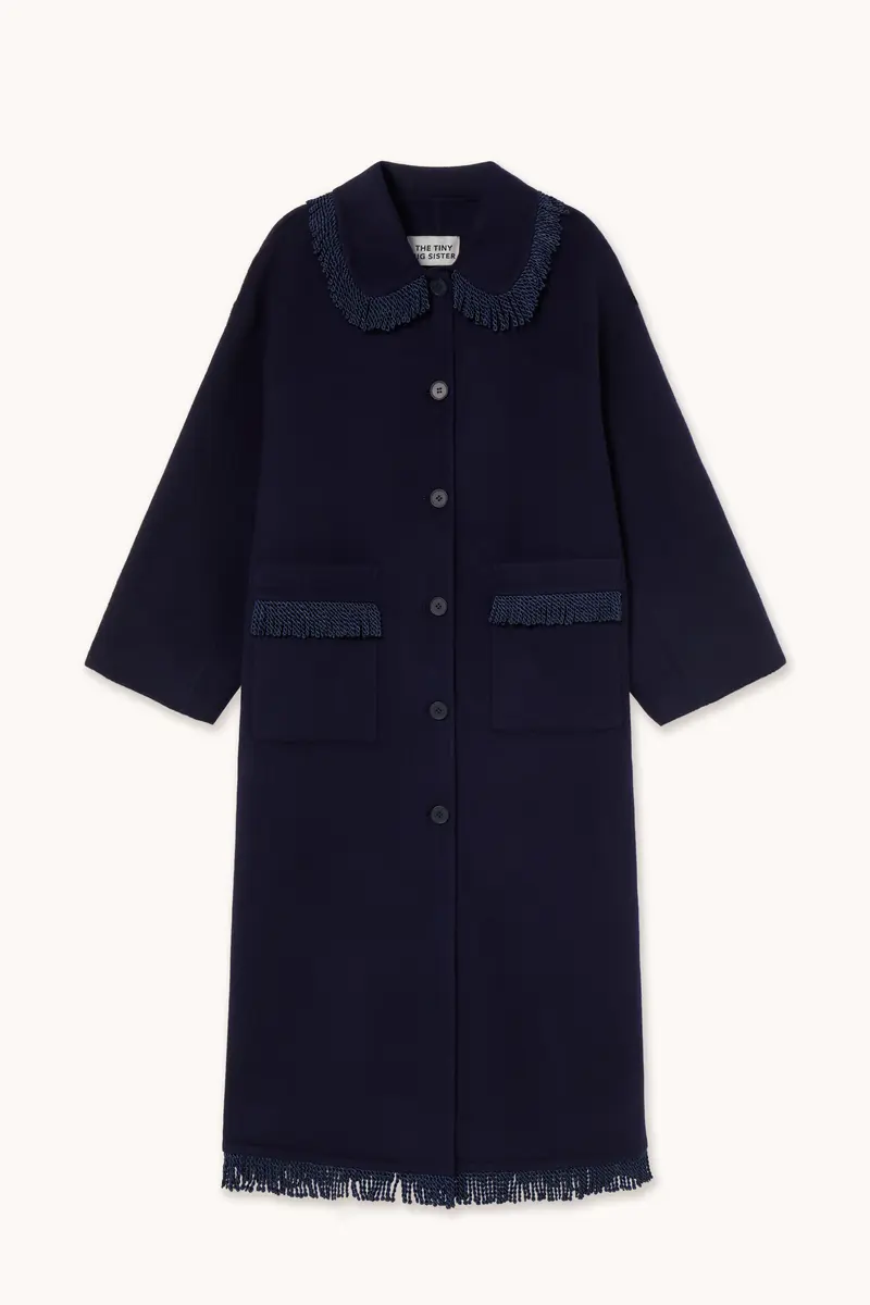 FRILLS LONG COAT