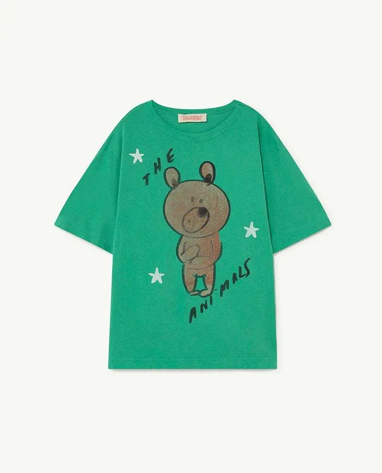 Green Bear Rooster Oversize T-Shirt