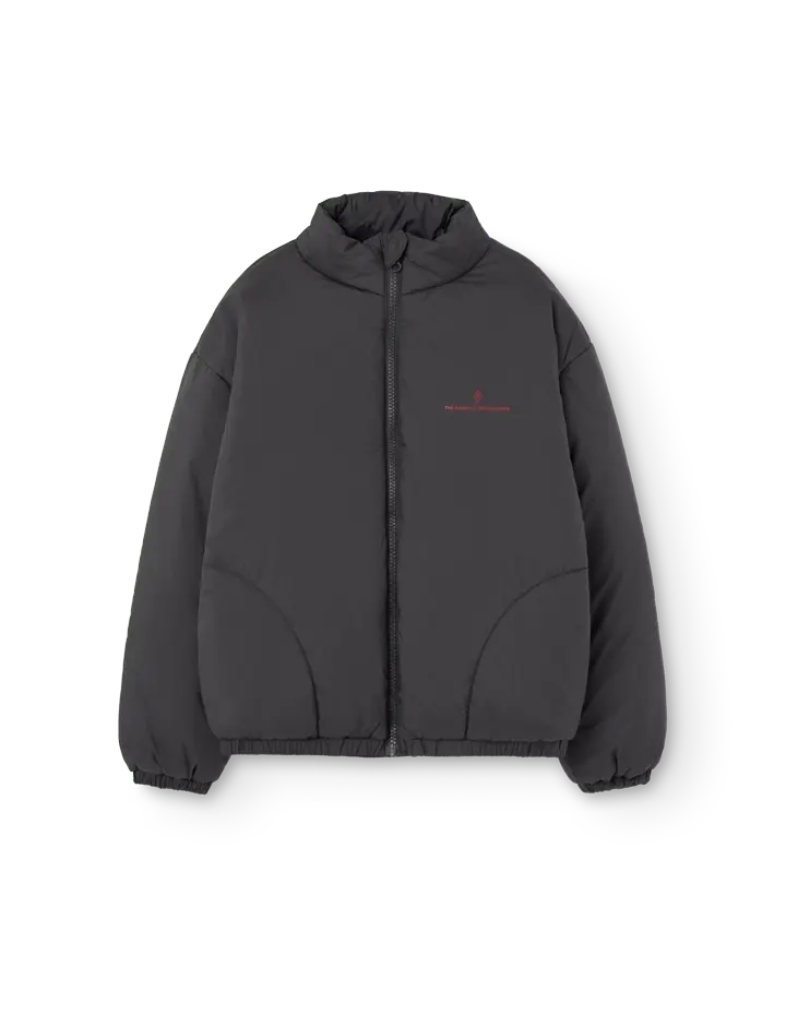 Grey Crocodile Puffer Jacket