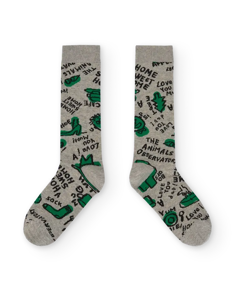 Grey worm socks