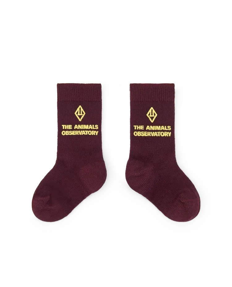 Maroon Avocet Socks