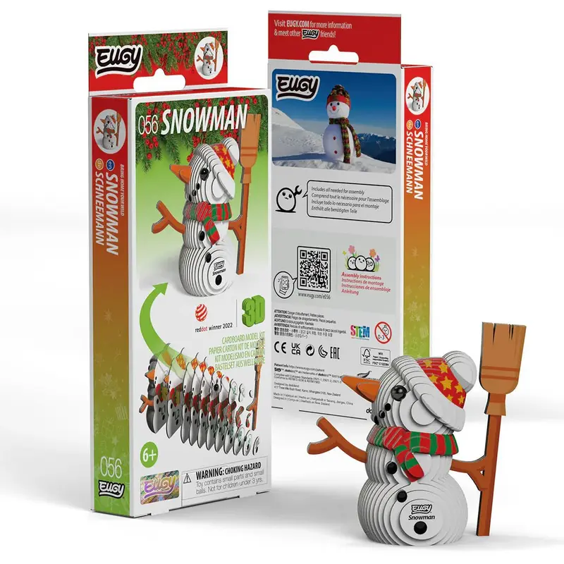 Mini 3D Puzzle Snowman Eugy