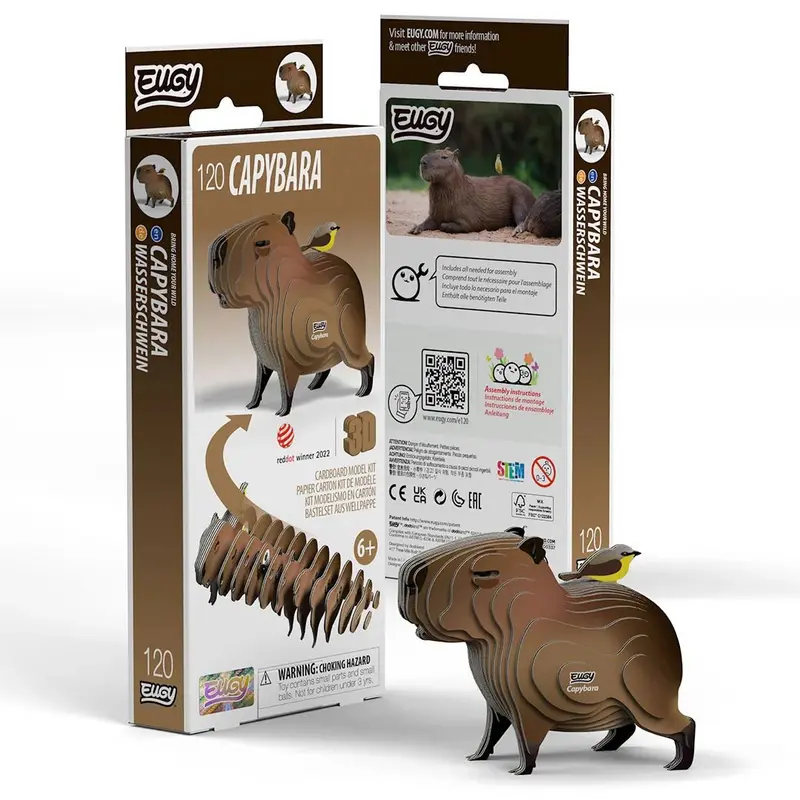 Mini Rompecabezas 3D Capibara – Eugy