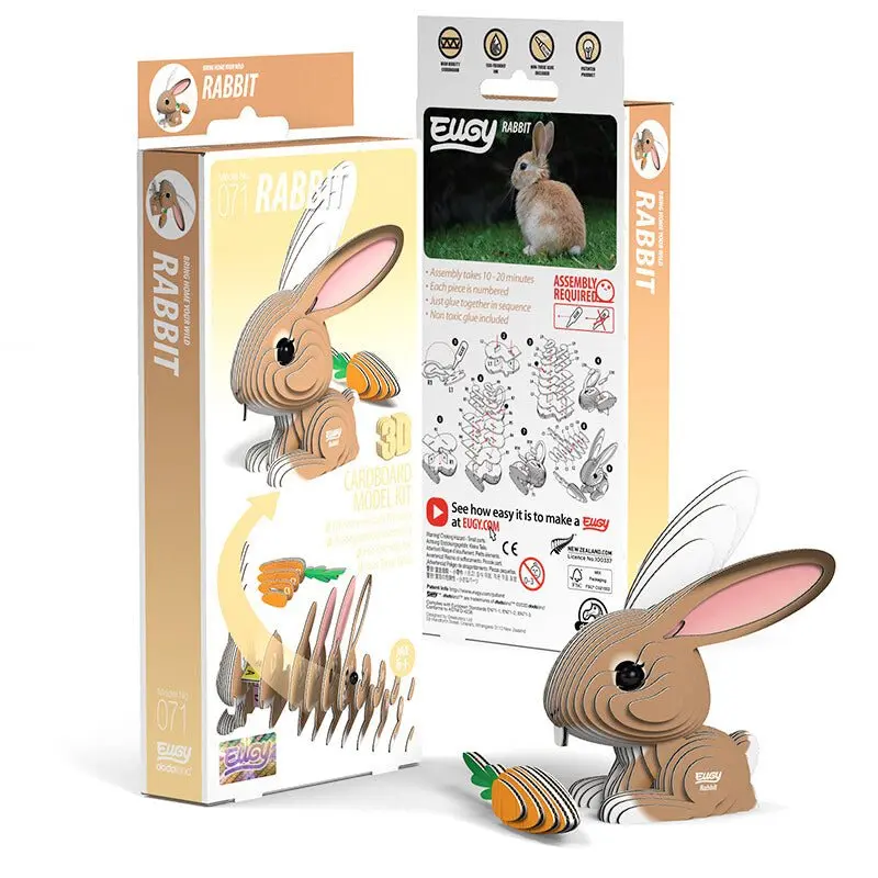 Mini Rompecabezas 3D Conejo – Eugy