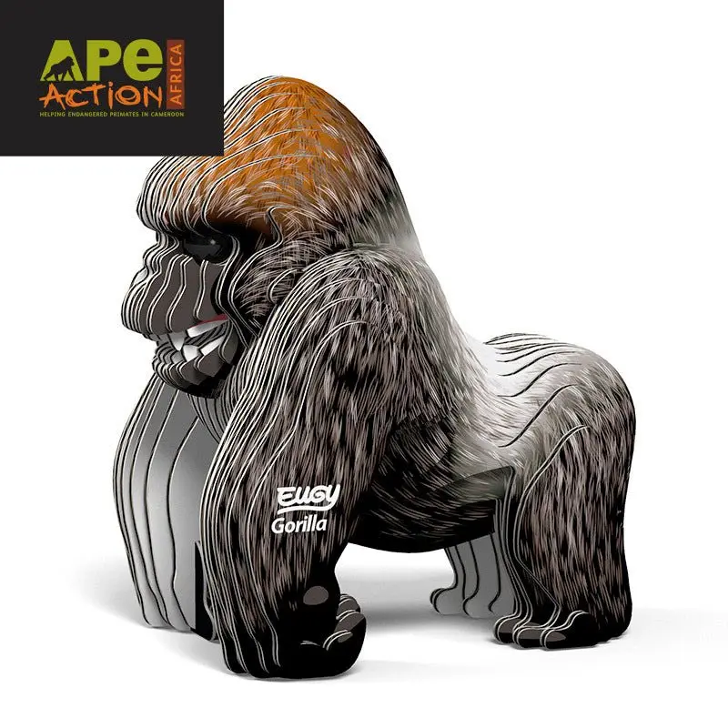 Mini Rompecabezas 3D Gorila – Eugy