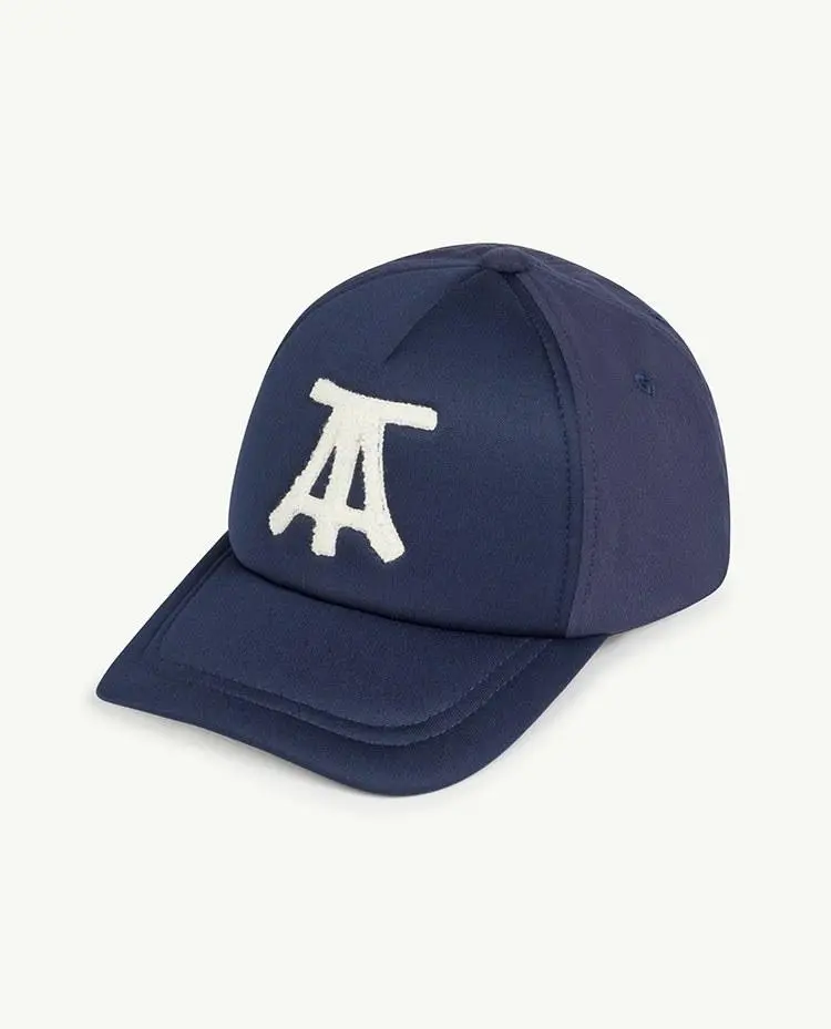Navy Elastic Hamster Cap