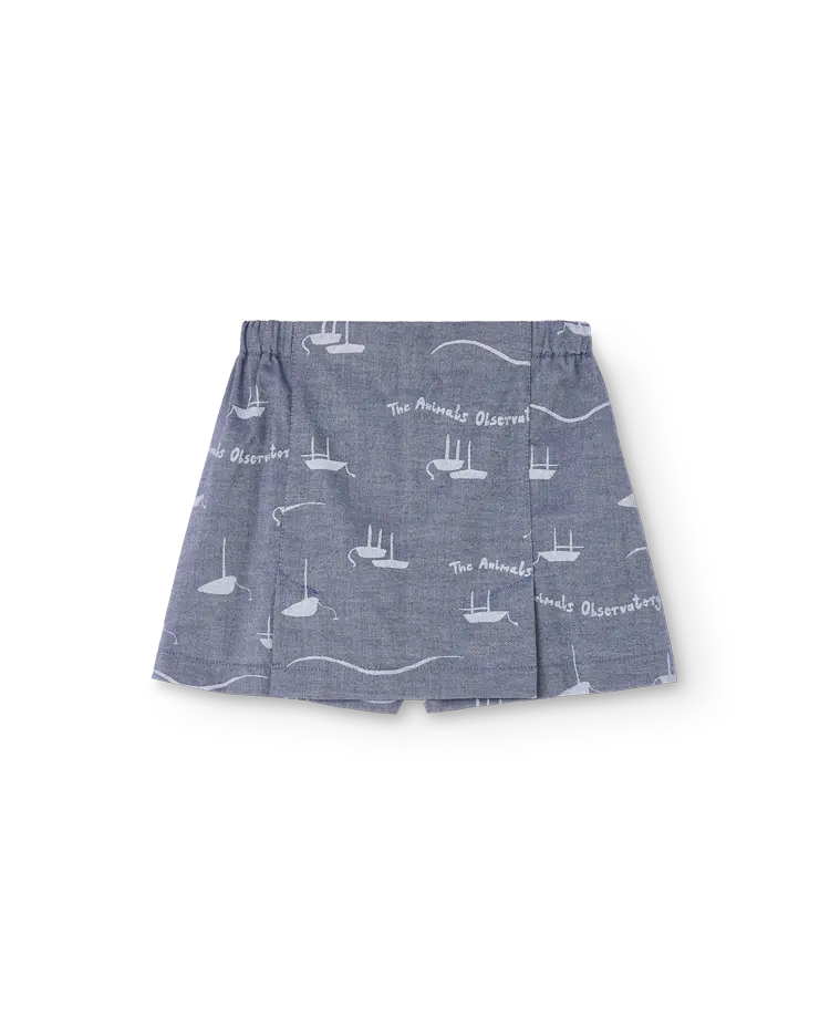 Navy Shrimp Skort