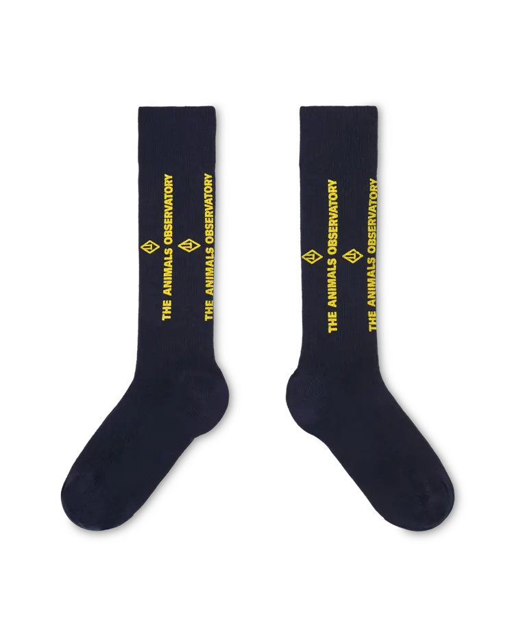 Navy Worm Socks