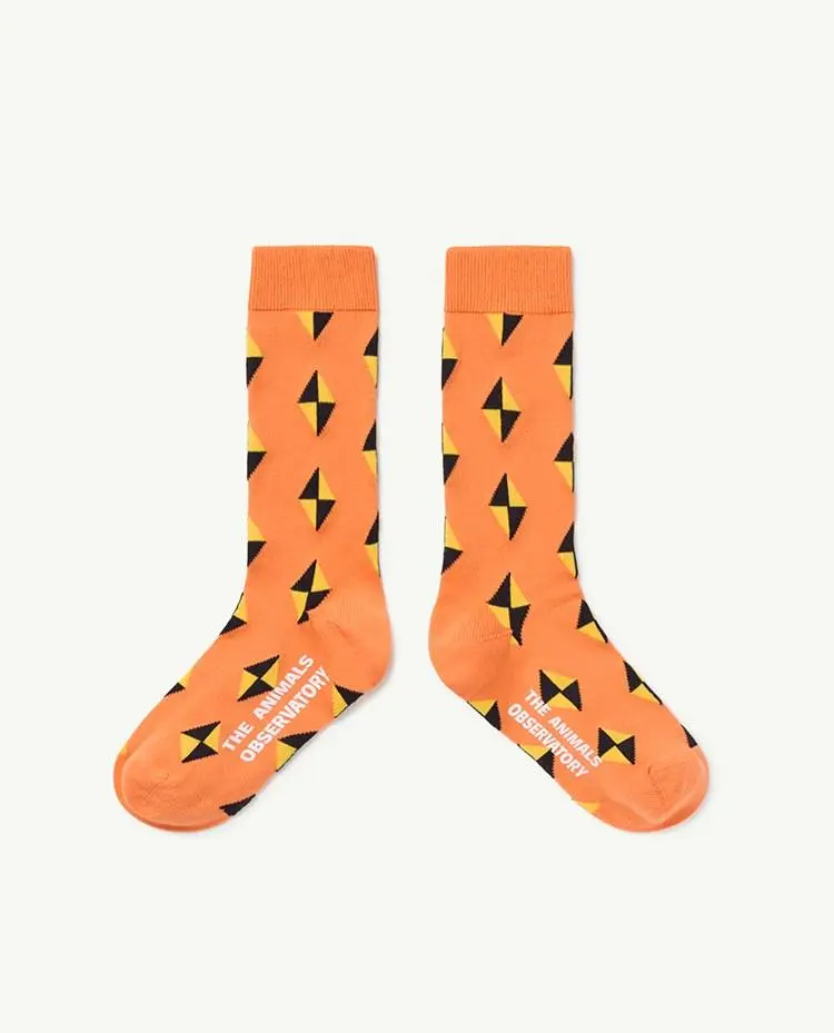 Orange Worm Socks