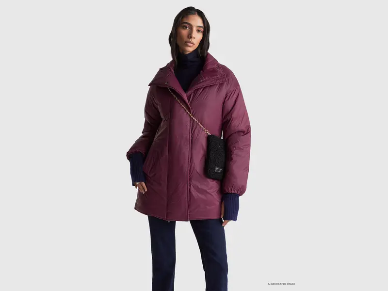 Padded nylon jacket
