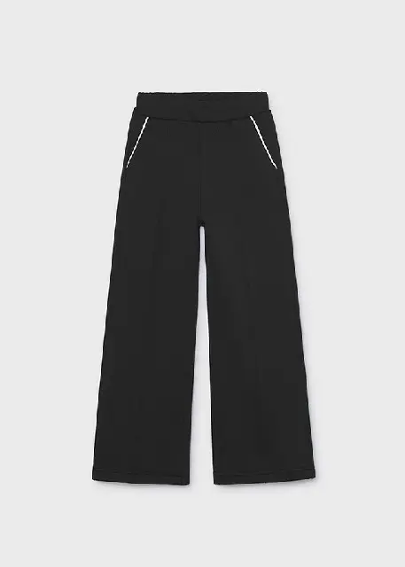 Pantalon interlock Negro