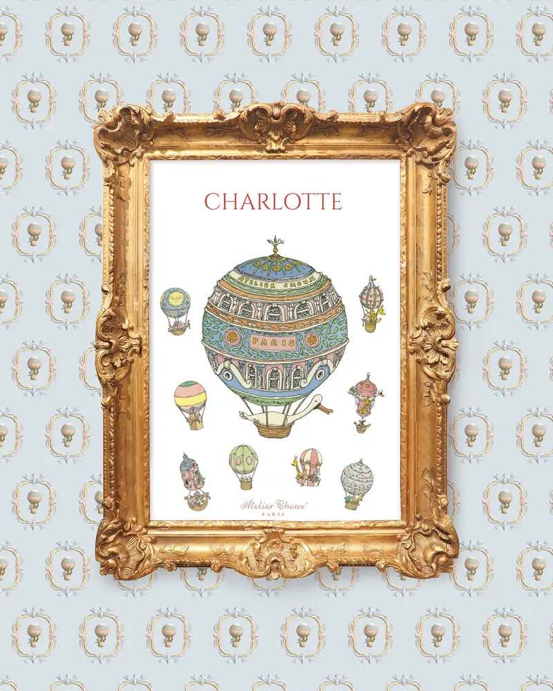 Personalized Art Print - Hot Air Balloons