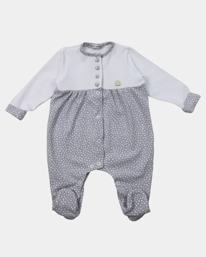 PIJAMA ESTRELLITAS GRIS