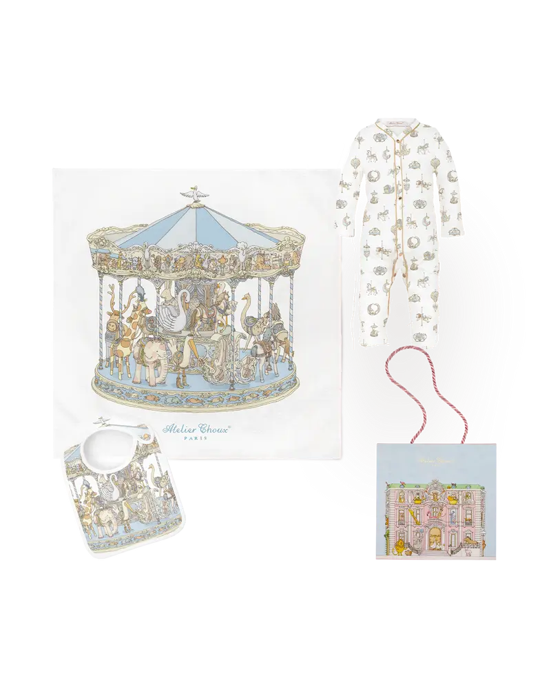 Playsuit Gift Set - Carousel Blue