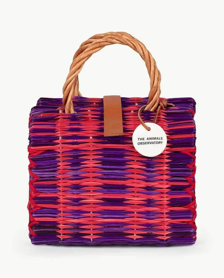 Purple Mini Basket Bag