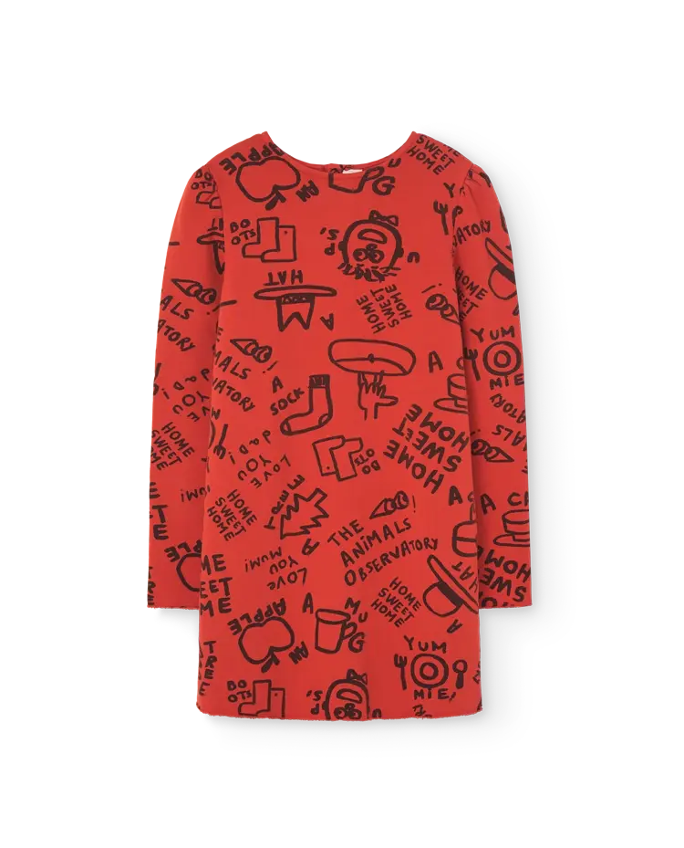 Red bug dress