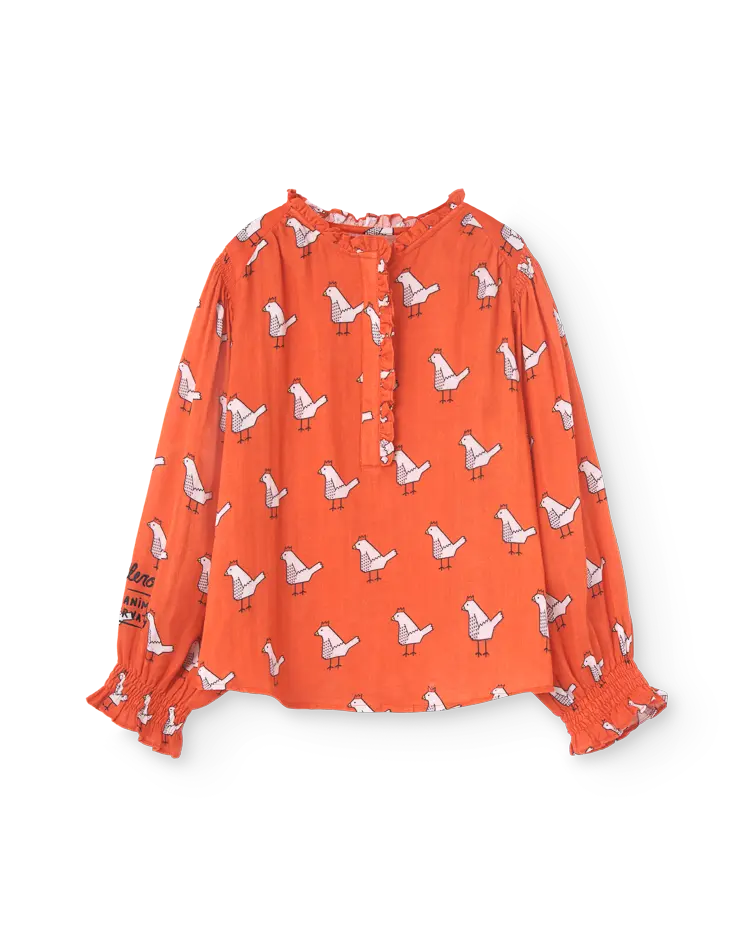 Red Hera42 Blouse