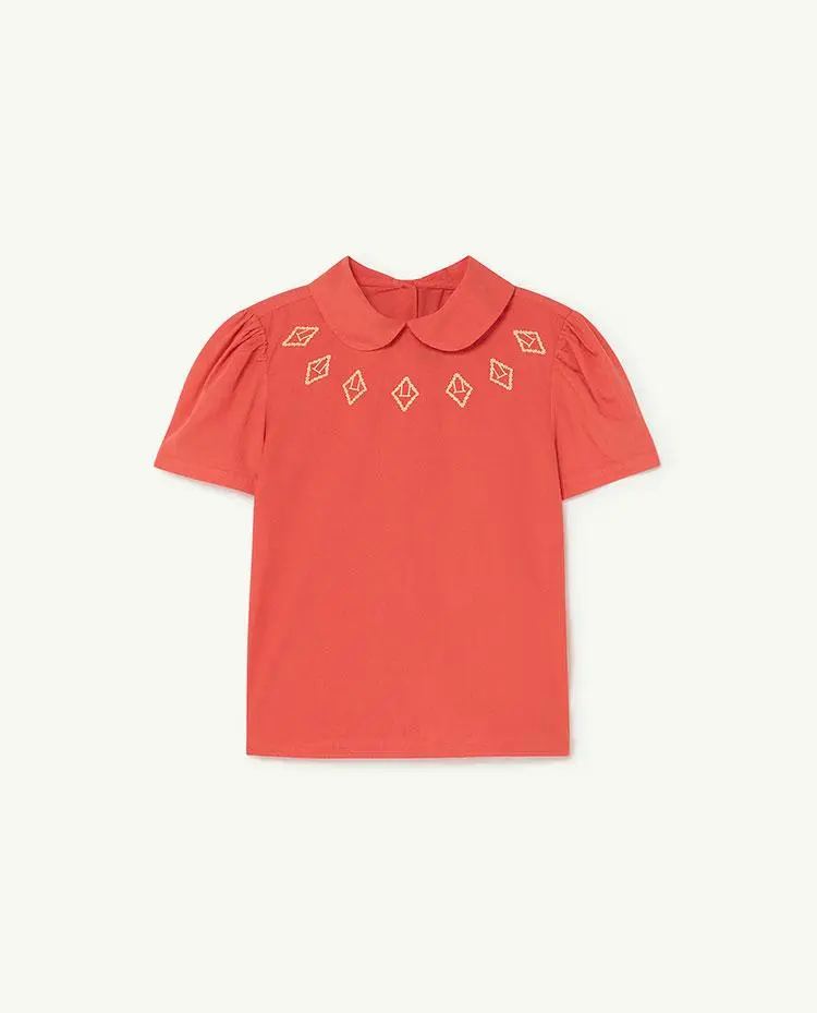 Red Logos Canary Blouse