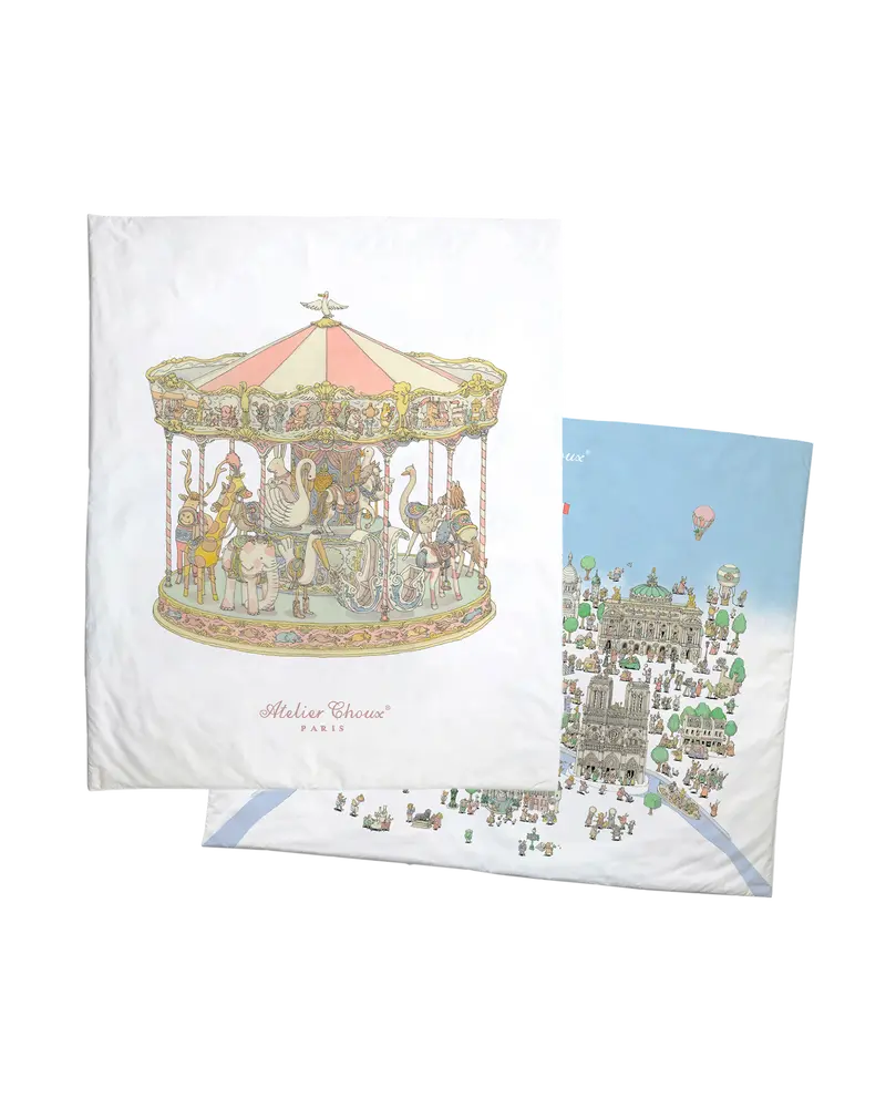 Reversible Quilt - Paris / Carousel