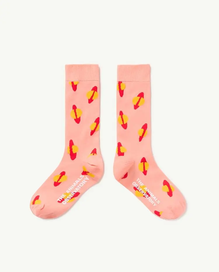 Soft Pink Worm Socks