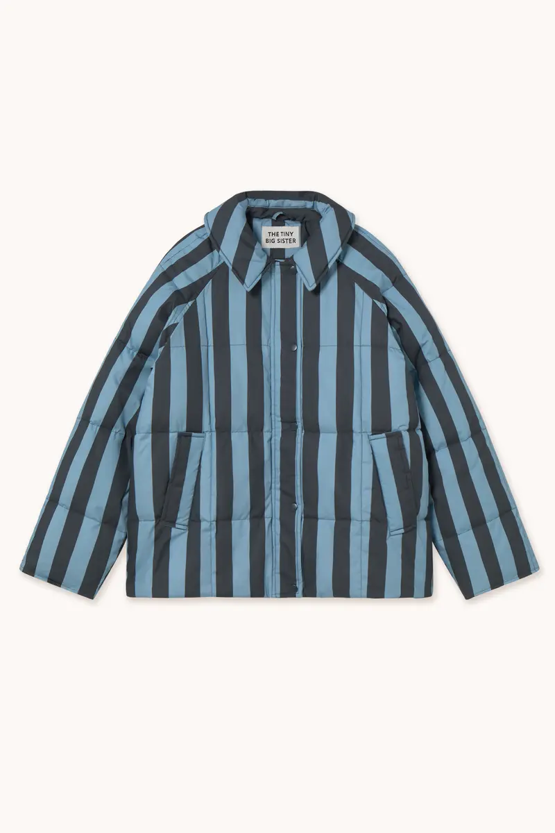 STRIPED MEDIUM LENGHT JACKET