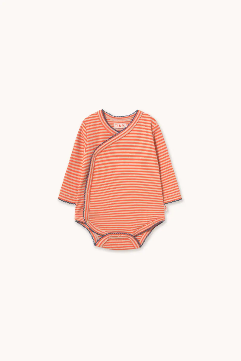 STRIPED RIB WRAP BODY
