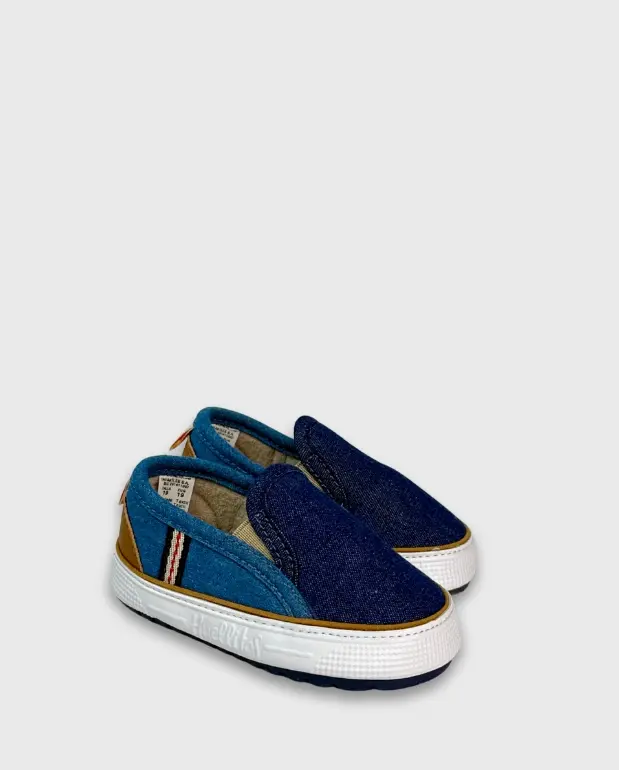Tenis Vans Combinado Denim Huellitas