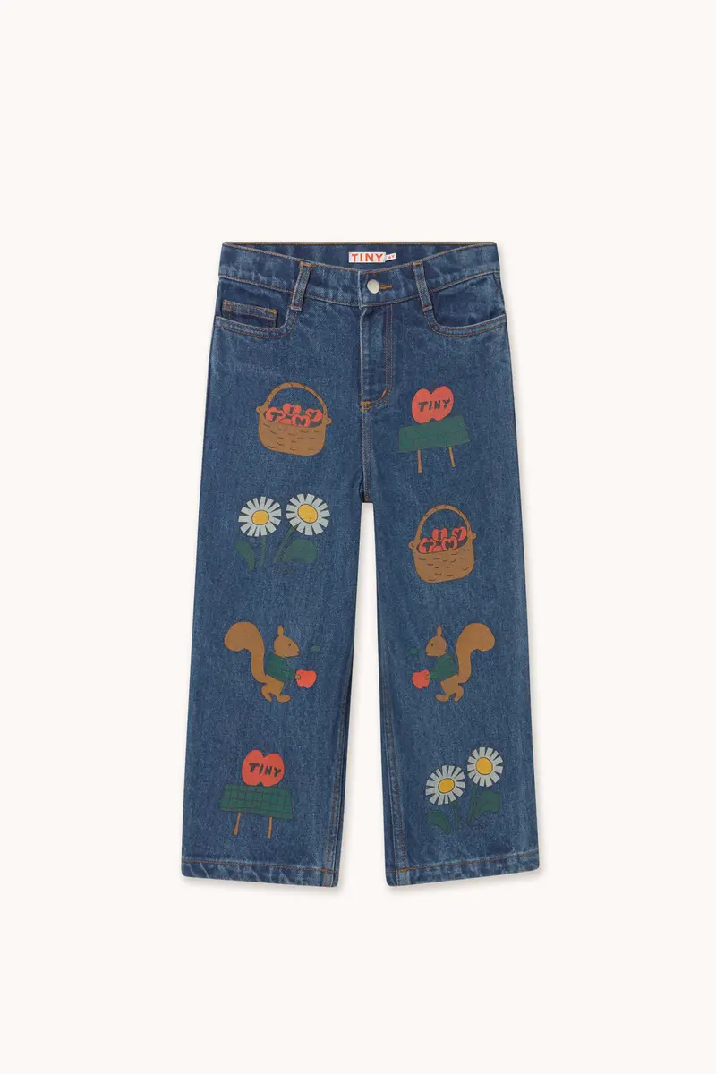 TINY APPLES DENIM PANT