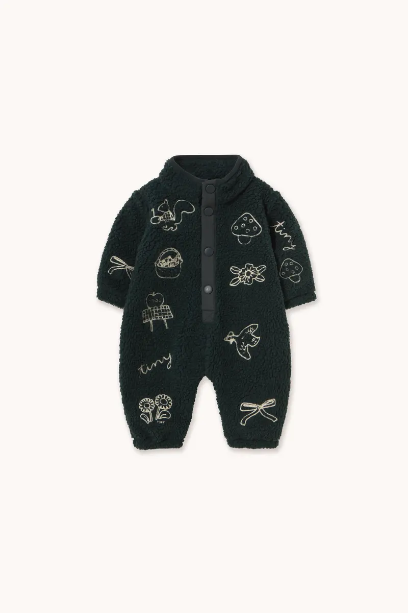 TINY APPLES SHERPA ONE-PIECE