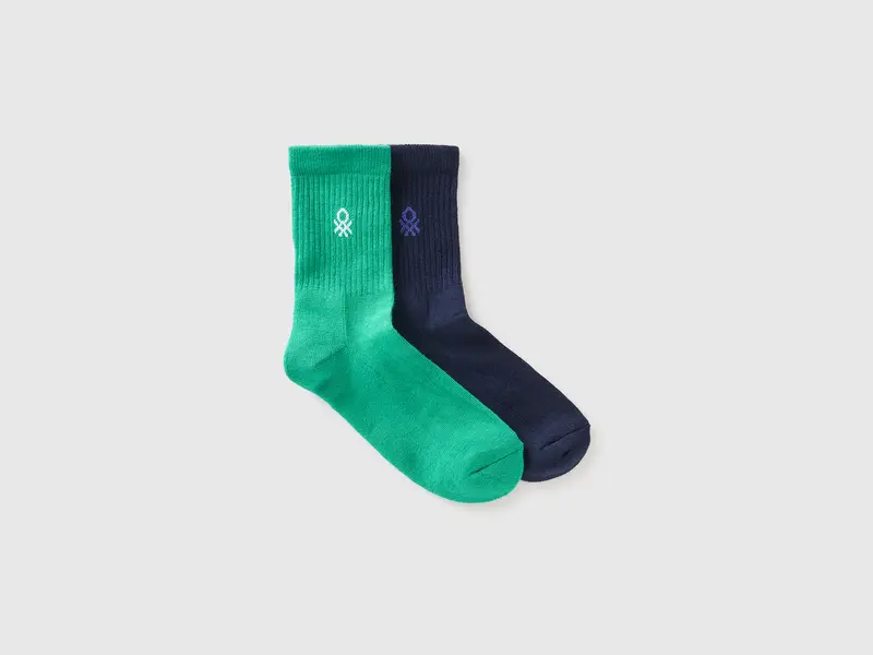Two terry socks with logo