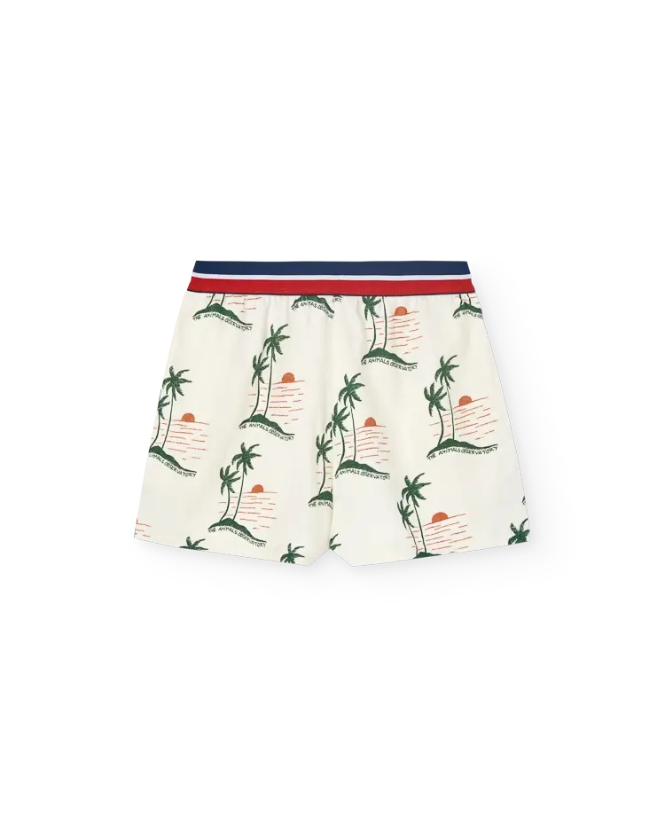 White Sunset Shorts