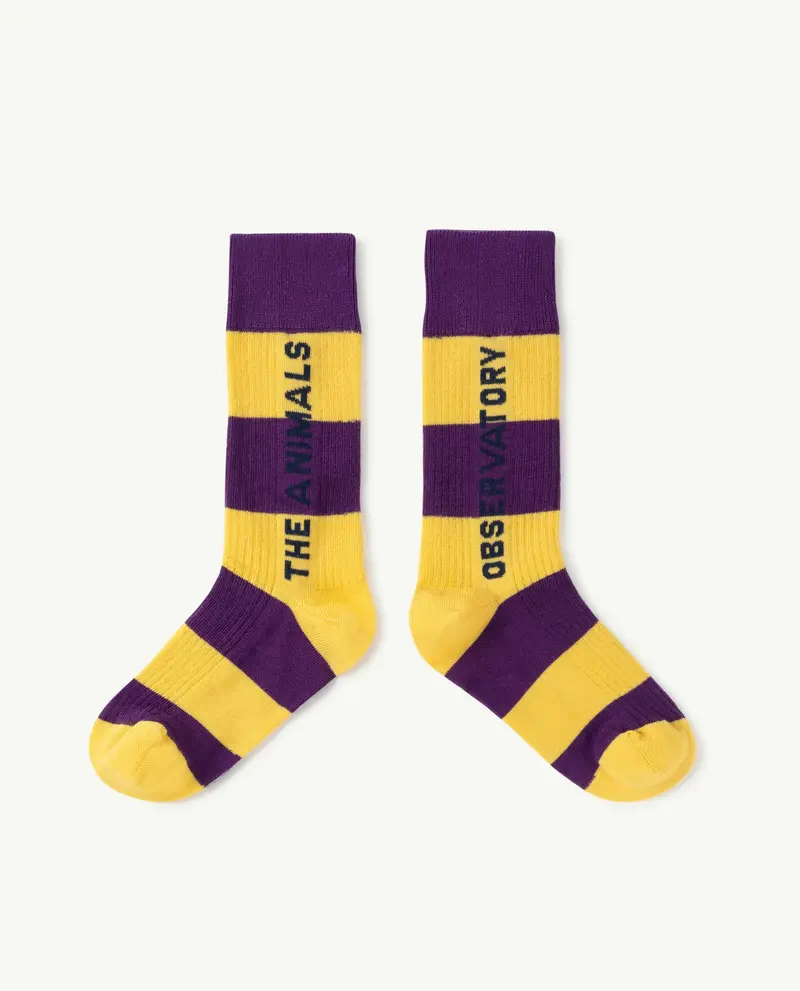 Yellow Worm Socks